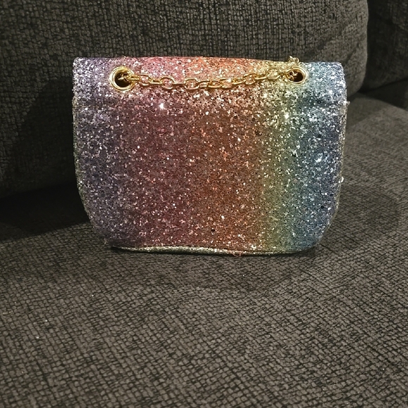 Glittery Rainbow Chain Bag - Picture 2 of 9